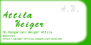 attila weiger business card